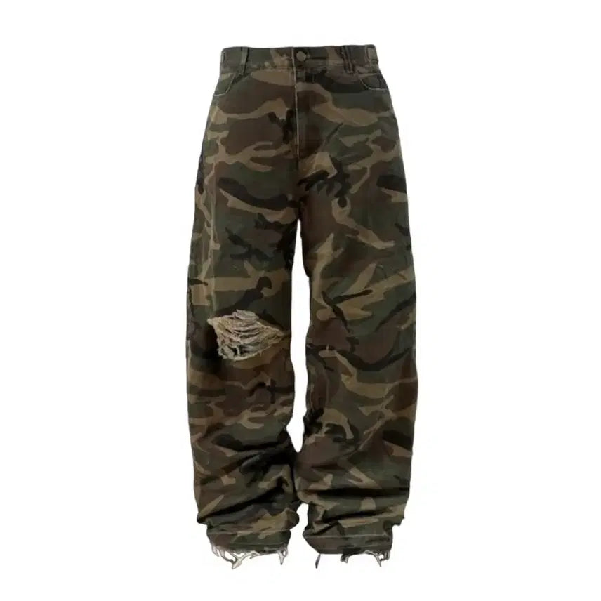 [BUNJANG] Emostanceclub Cargo Camo Pants / [2] emostanceclub 배기 카모팬츠