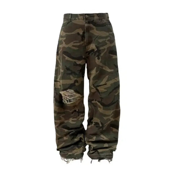 [BUNJANG] Emostanceclub Cargo Camo Pants / [2] emostanceclub 배기 카모팬츠