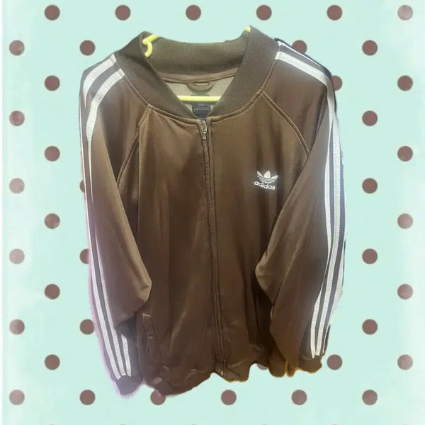 [BUNJANG] Adidas Firebird Track Jacket Brown Oversized Unisex / 아디다스 져지 파이어버드 브라운 져지 오버핏 빅사이즈 가오리핏 남녀공용