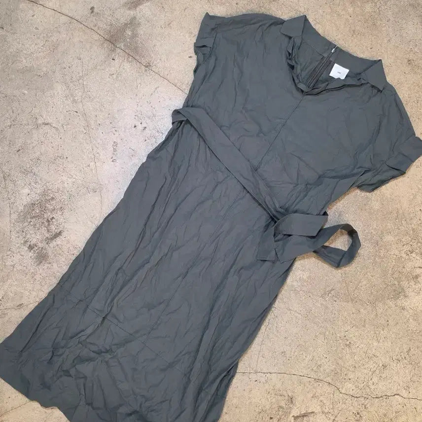 [BUNJANG] KUHO Midi Dress Charcoal / 구호 미디 원피스 차콜