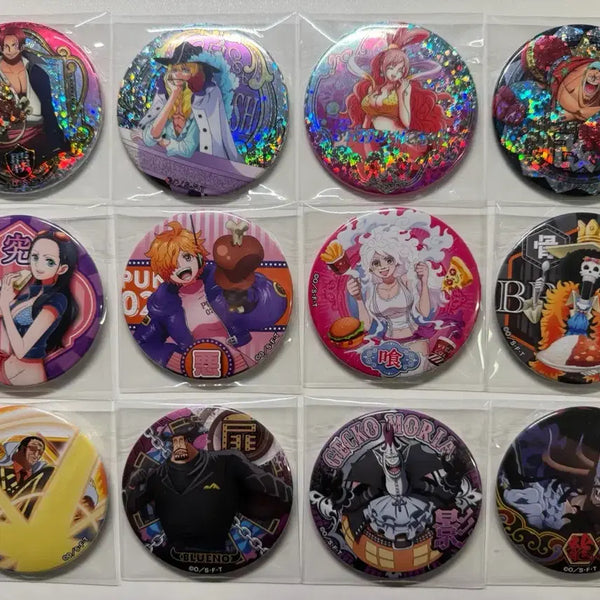 [BUNJANG] One Piece Yakara Can Badge Bundle Set (Robin, Brook, Shanks, Kaido, Franky) / (일괄)원피스 야카라 캔뱃지 세트 (로빈,브룩,샹크스,카이도,프랑키)