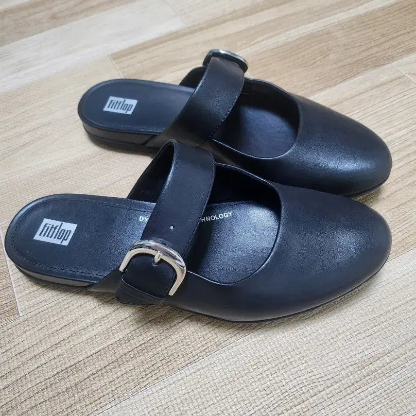 [BUNJANG] Fitflop Buckle Mule Shoes Black Size 240 / 핏플랍 버클  뮬 240