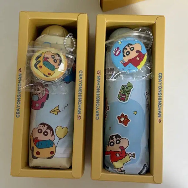 [BUNJANG] Crayon Shin-chan 5-Section Folding Umbrella & Sunshade / 새상품 짱구는못말려 짱구 5단 접이식 우산 양산