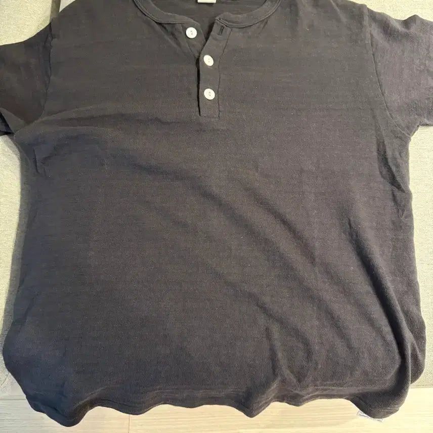 [BUNJANG] Warehouse Henley Neck Short Sleeve T-Shirt Size S / 웨어하우스 반팔 s사이즈 먹색 헨리넥 입니다