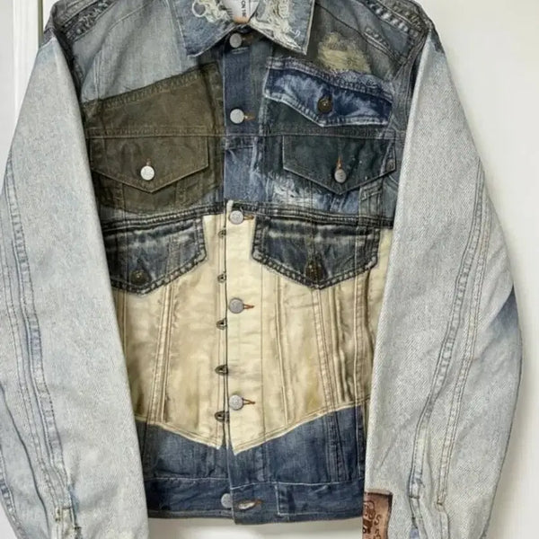 [BUNJANG] Acne Studios 24FW Trompe-l'oeil Denim Jacket / 아크네 24fw 트롱프뢰유 데님자켓