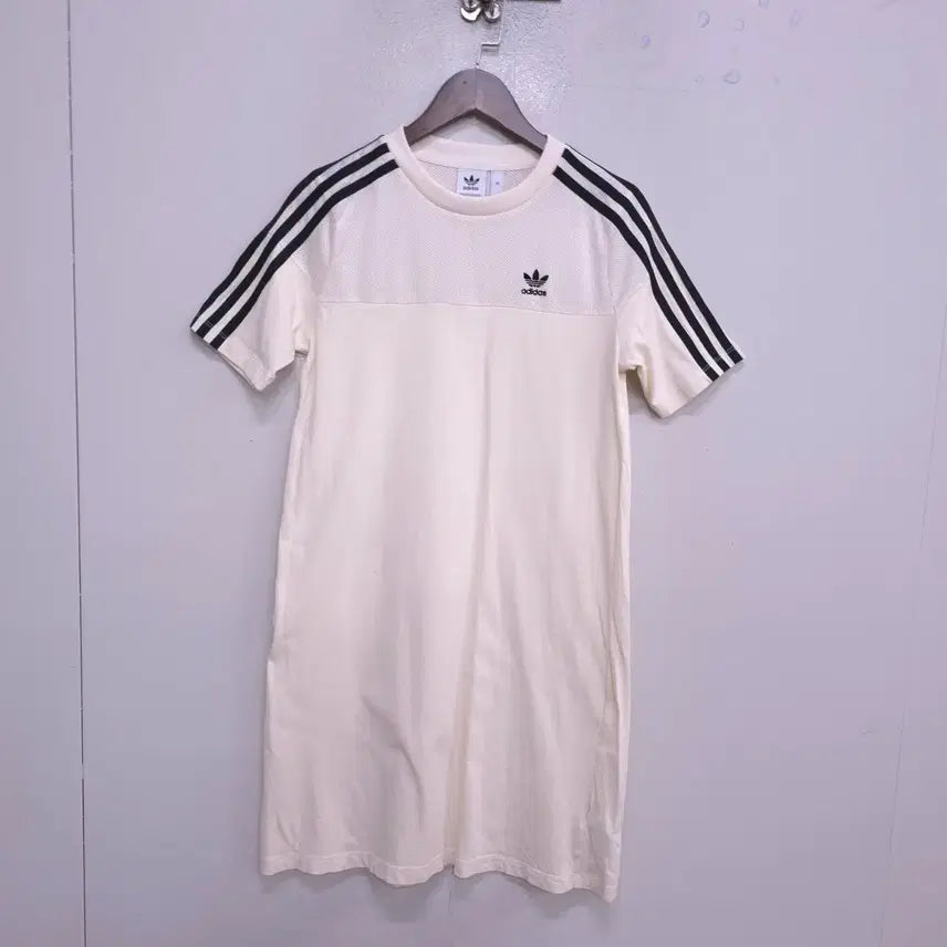 [BUNJANG] Adidas Cotton Short Sleeve Dress XS / 아디다스) 거의새거 순면 반팔 원피스 -XS