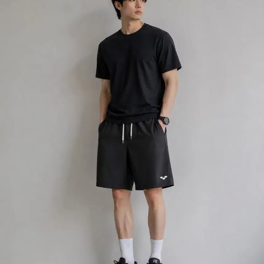[BUNJANG] Arena Men's Relaxed Fit Shorts Black / 34~35/아레나 남성 바스락 반바지 블랙