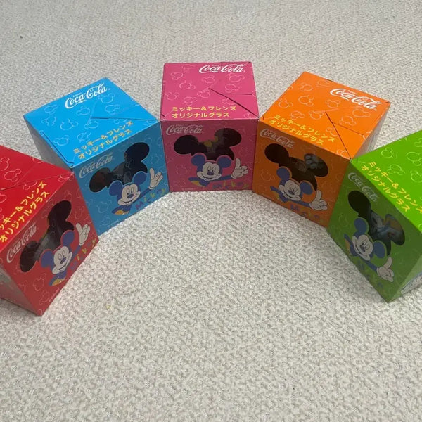 [BUNJANG] Limited Edition Coca-Cola x Disney Collaboration Vintage Glass Set / (한정판 새상품) 빈티지 코카콜라 X 디즈니 굿즈 콜라보 글라스 세트