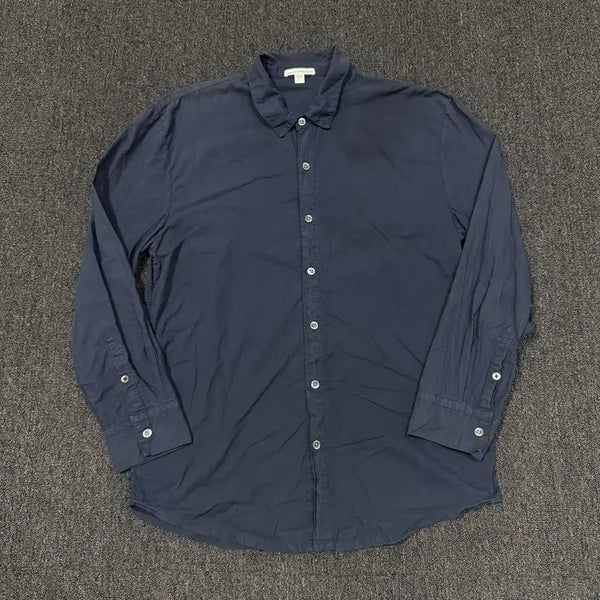[BUNJANG] James Perse Navy Shirt / 제임스 펄스 네이비 셔츠