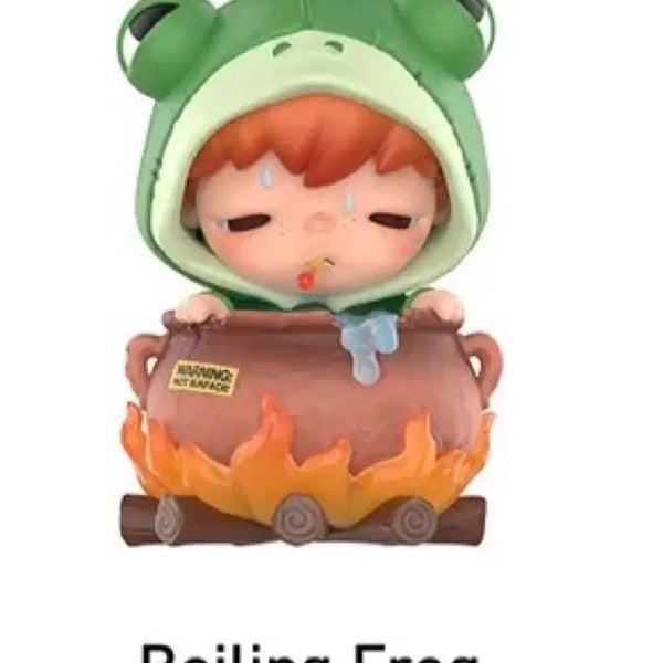 [BUNJANG] Pop Mart Hirono Greenhouse Whispering Frog Figure / [팝마트 새상품] 히로노 온실 속 억새 피규어 boilng frog
