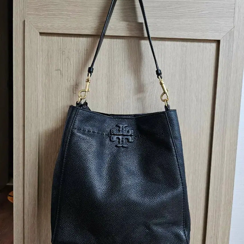 [BUNJANG] Tory Burch Robinson Tote Bag Black Leather / 정품))토리버치 로빈슨 토트백 블랙