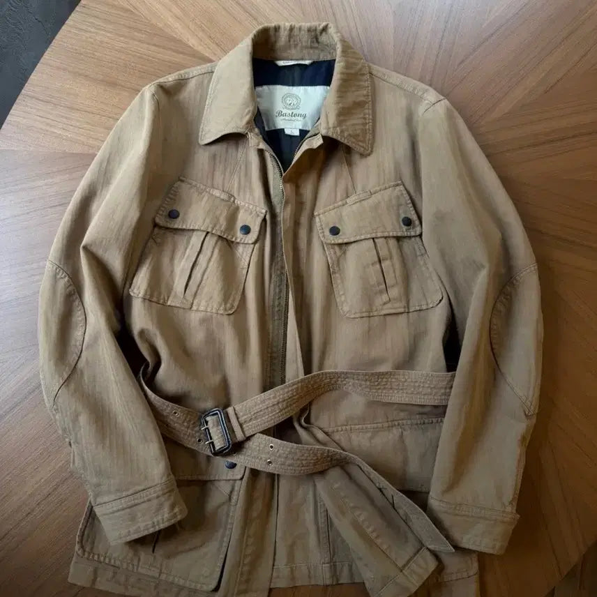 [BUNJANG] Bastong Belted Motorcycle Jacket Men's Size 100 / 바스통 벨티드 모터사이클 자켓 남성100