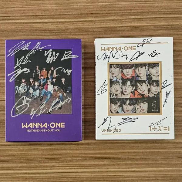 [BUNJANG] Wanna One Signed Album Bundle Set (Park Ji Hoon, Hwang Min Hyun) / 워너원 비매 싸인앨범 2개 일괄 박지훈 황민현 wannaone 사인