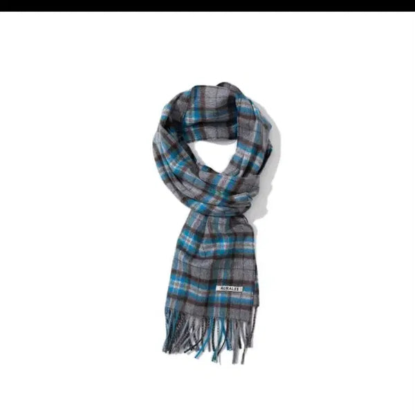 [BUNJANG] Auralee 23FW Muffler Grey Blue / 오라리 23FW 머플러 그레이블루