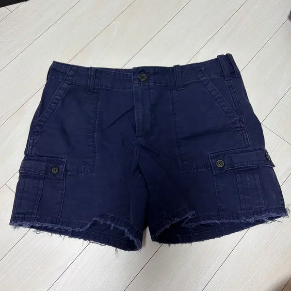 [BUNJANG] Navy Cargo Shorts / 네이비 카고 반바지 숏팬츠