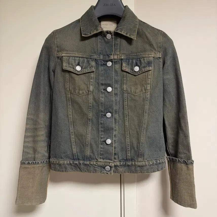 [BUNJANG] Helmut Lang 90s Stained Denim Jacket / [38] 헬무트랭 90'S 스테인드 데님 자켓