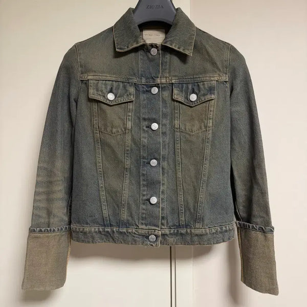 [BUNJANG] Helmut Lang 90s Stained Denim Jacket / [38] 헬무트랭 90'S 스테인드 데님 자켓