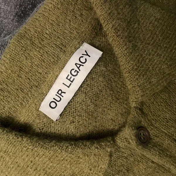 [BUNJANG] Our Legacy Evening Polo Fuzzy Alpaca Army Olive / 아워레가시 이브닝 폴로 퍼지 알파카 아미 올리브 48