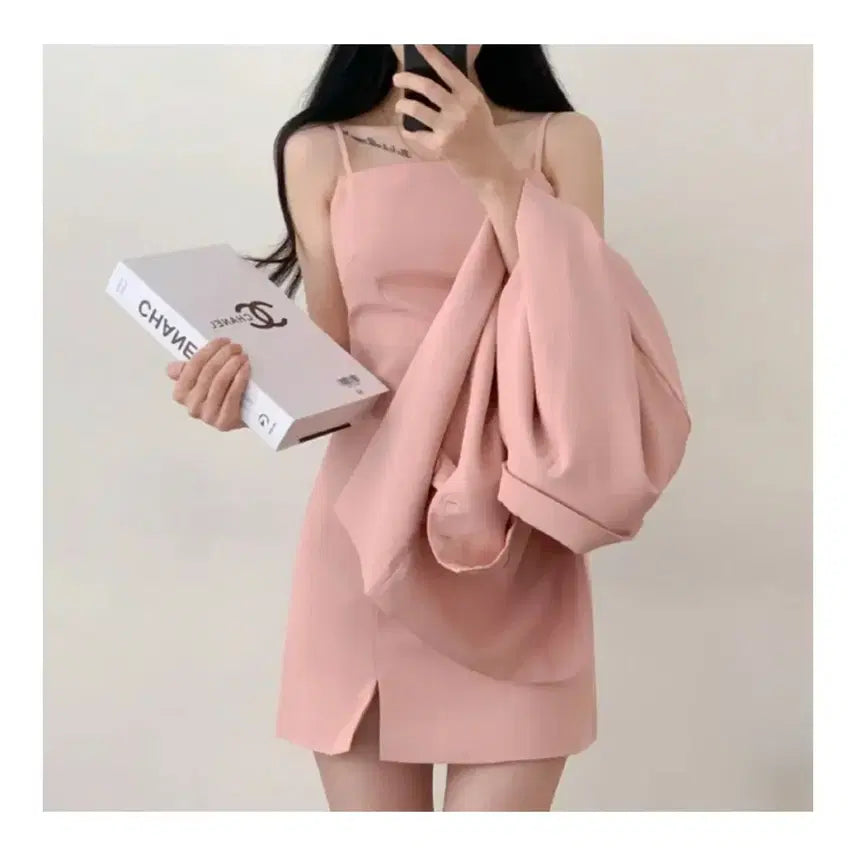 [BUNJANG] Pink Two-Piece Set M Size / [M 사이즈] 핑크색 투피스 세트