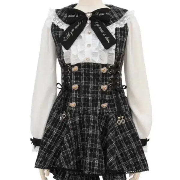 [BUNJANG] LIZ LISA Tweed Setup Dress / 리즈리사 트위드 셋업 원피스 판매 로지타 시허니 지뢰계 양지뢰 스나계