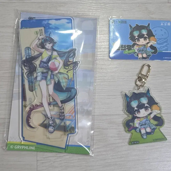 [BUNJANG] Arknights Endfield Frank Burger Collaboration Jin Qingyu Acrylic Keyring Photocard Set / 명일방주 엔드필드 프랭크버거 콜라보 진청우 아크릴 키링 포카