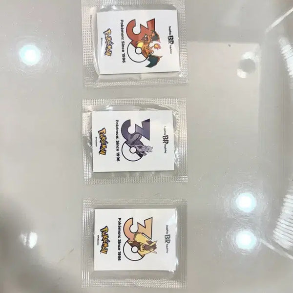 [BUNJANG] Pokemon 30th Anniversary BR Sticker 5-Set Bundle / 포켓몬 30주년 BR 스티커 5종 세트 일괄 판매 합니다