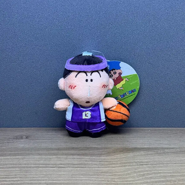 [BUNJANG] Crayon Shin-chan Meguo Basketball Keyring / 짱구 맹구 농구 인형 키링 정품