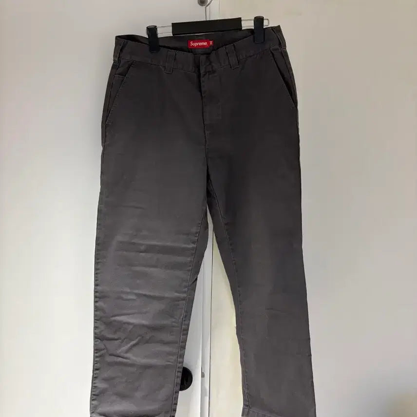 [BUNJANG] Supreme Chino Pants Charcoal 34 / 슈프림 치노 34