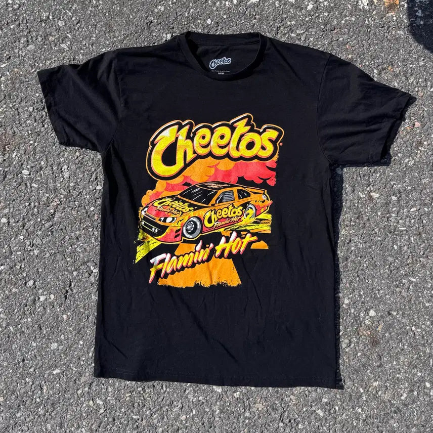 [BUNJANG] Vintage Cheetos Racing Graphic T-Shirt / 빈티지 치토스 레이싱 반팔 그래픽 티 M 860