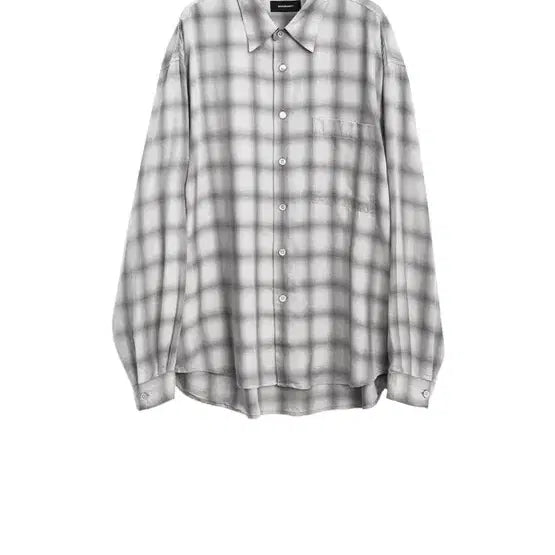 [BUNJANG] 999Humanity Easy Check Shirt Charcoal / 999휴머니티 이지 체크 셔츠 차콜