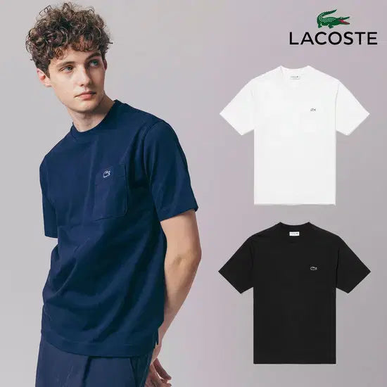 [BUNJANG] Lacoste Men's/Unisex Pocket Short Sleeve T-Shirt / 정품/새상품)라코스테 포켓 반팔 티셔츠 남녀공용