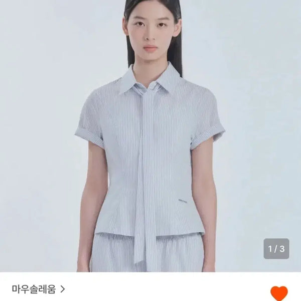 [BUNJANG] Mausoleum Striped Short-Sleeve Shirt (M) / 마우솔레움 반팔 스트라이프 셔츠 m사이즈