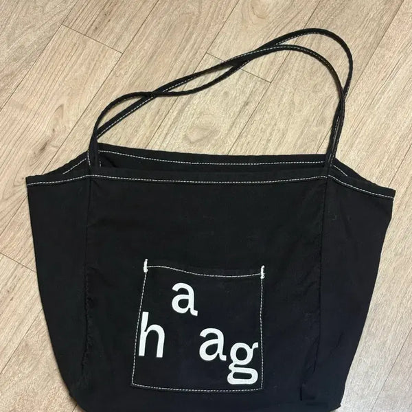 [BUNJANG] Haig Laundry Bag Shoulder Bag Black / 헤이그 런더리백