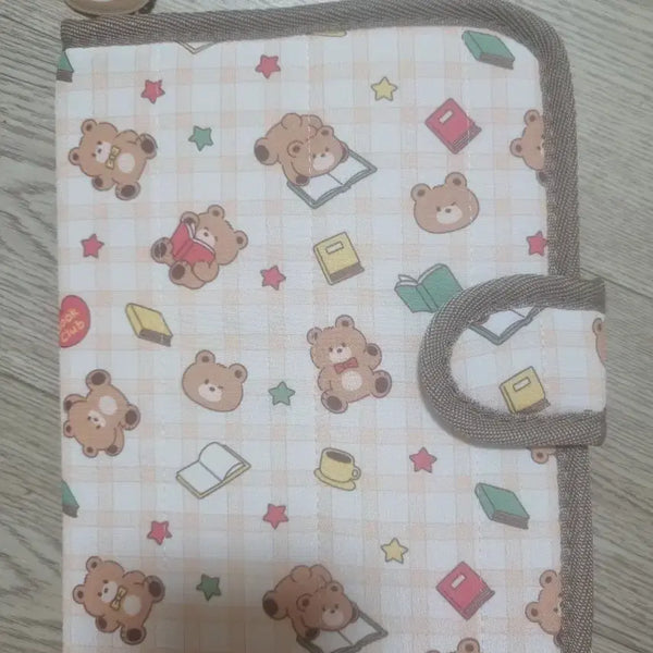 [BUNJANG] Bear Pattern Pouch Notebook / 곰돌이 패턴 파우치 노트