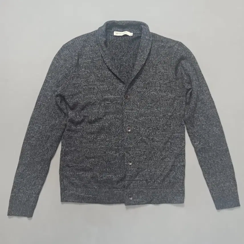 [BUNJANG] Epigram Men's Shawl Collar Wool Blend Cardigan - Charcoal/Grey Melange / [100] 시리즈 에피그램 남성 숄카라 울 혼방 가디건
