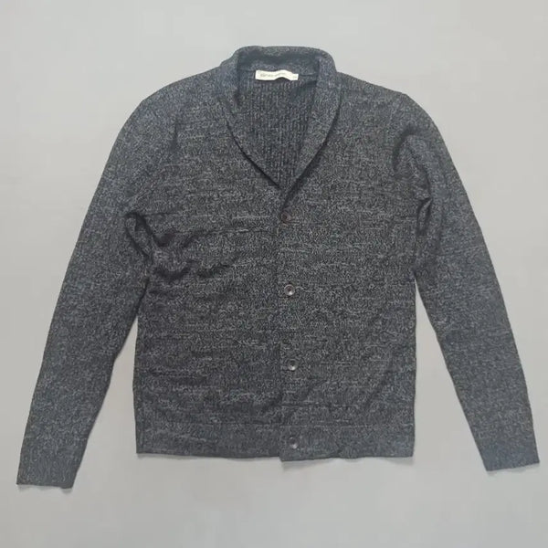 [BUNJANG] Epigram Men's Shawl Collar Wool Blend Cardigan - Charcoal/Grey Melange / [100] 시리즈 에피그램 남성 숄카라 울 혼방 가디건