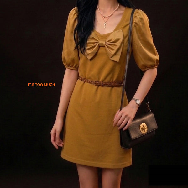 [BUNJANG] Ribbon Sleeveless Mini Dress / Q1379 미니원피스 여성나시원피스 리본원피스 여자원피스 슬립원피스 반팔원피스