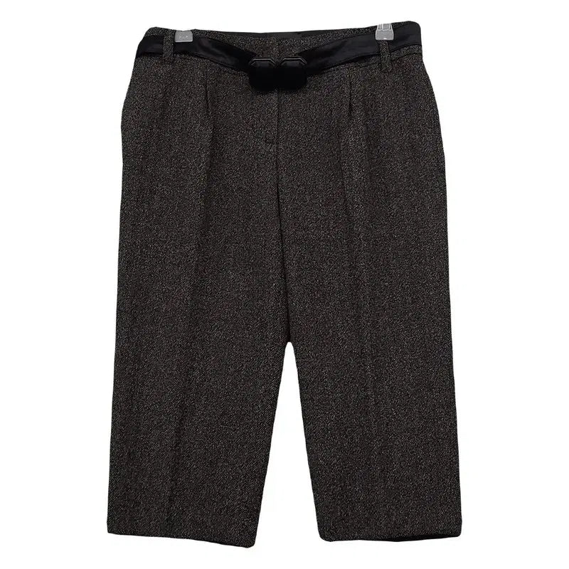 [BUNJANG] Ozssecon Grey Colorblock Slacks Shorts / 오즈세컨 그레이 배색 슬랙스 반바지 44