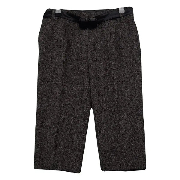 [BUNJANG] Ozssecon Grey Colorblock Slacks Shorts / 오즈세컨 그레이 배색 슬랙스 반바지 44