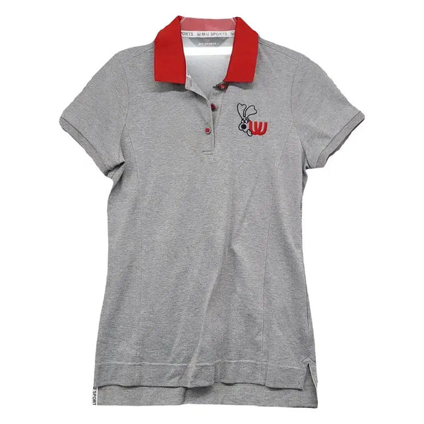 [BUNJANG] MU Sports Light Grey Golf Short-Sleeve Polo Shirt / MU 스포츠 라이트 그레이 골프 반팔 카라티 85