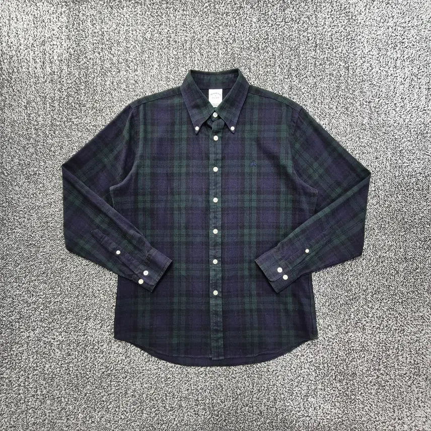 [BUNJANG] Vintage Brooks Brothers Black Watch Tartan Flannel Shirt / 빈티지9. 브룩스 브라더스 블랙와치 타탄체크 플란넬 셔츠