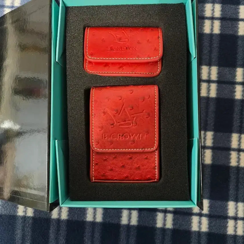 [BUNJANG] B.CROWN Red Rangefinder & Ball Case Set / B.CROWN 레드 거리측정기케이스 & 볼게이스