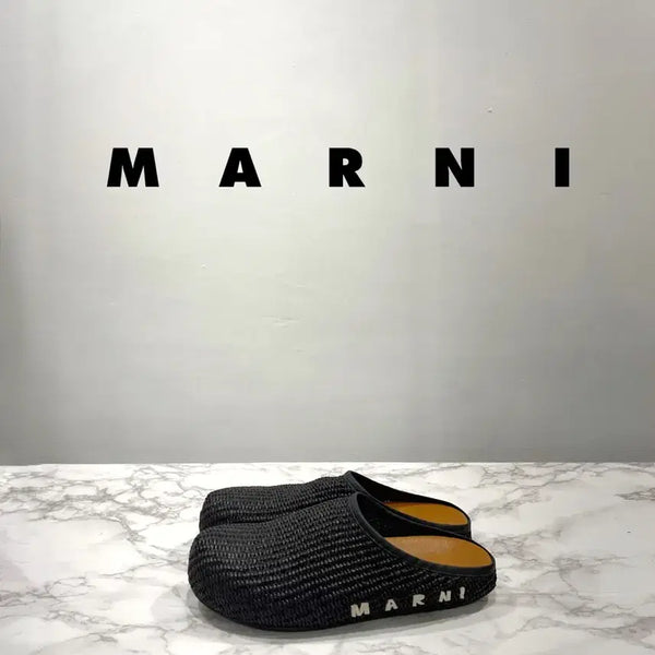 [BUNJANG] MARNI Raffia Mules (Size 37) / MARNI 마르니 라피아 뮬 (37)