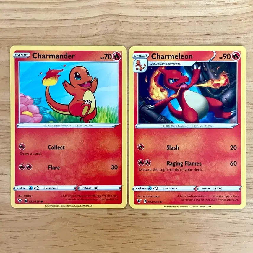 [BUNJANG] Pokemon Charmander & Charmeleon Set (North American) / 북미 포켓몬카드 파이리 리자드 세트