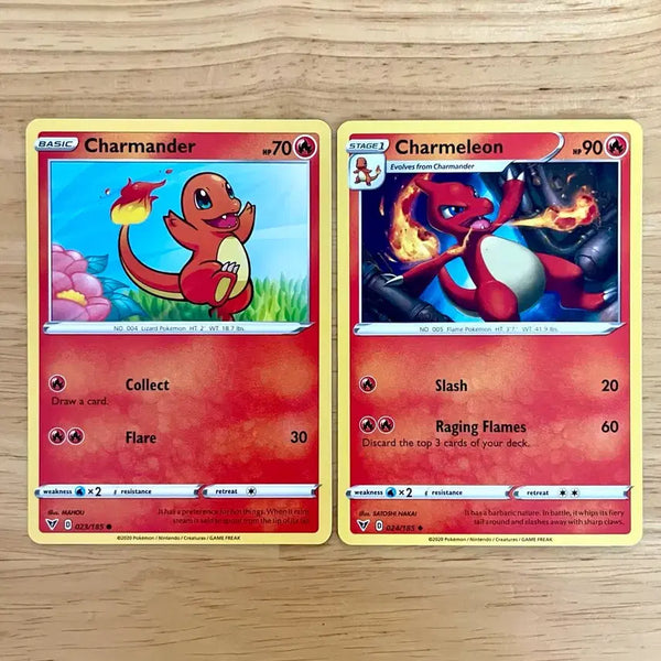 [BUNJANG] Pokemon Charmander & Charmeleon Set (North American) / 북미 포켓몬카드 파이리 리자드 세트