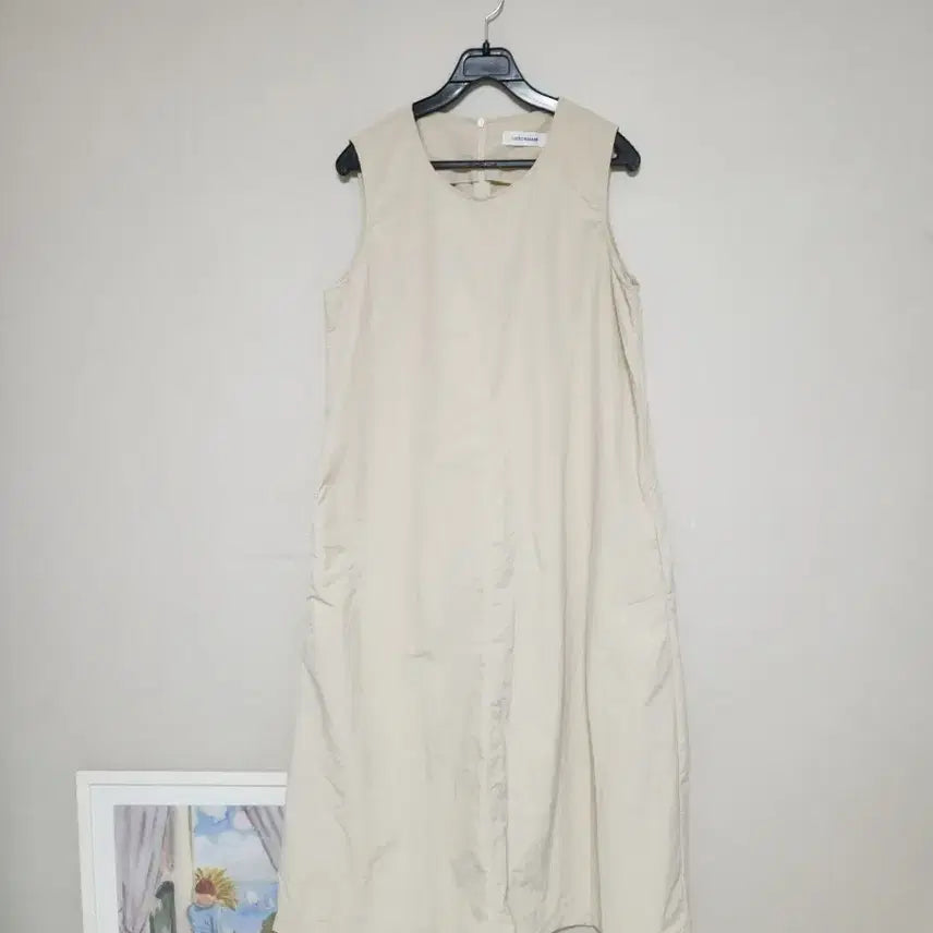 [BUNJANG] NEED SOME Sleeveless Long Dress Beige / NEEDSOME 민소매 롱원피스 66