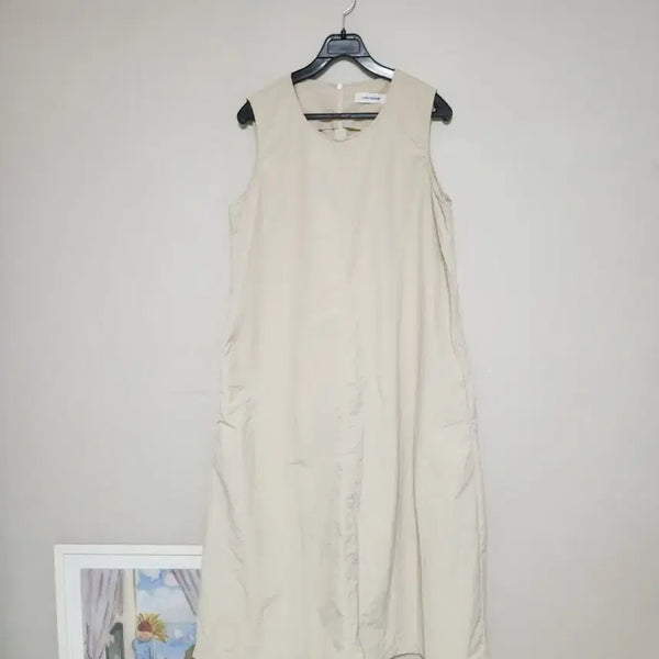 [BUNJANG] NEED SOME Sleeveless Long Dress Beige / NEEDSOME 민소매 롱원피스 66