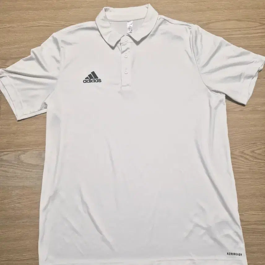 [BUNJANG] Adidas White Short Sleeve Polo T-Shirt / 아디다스 반팔 카라티 흰색