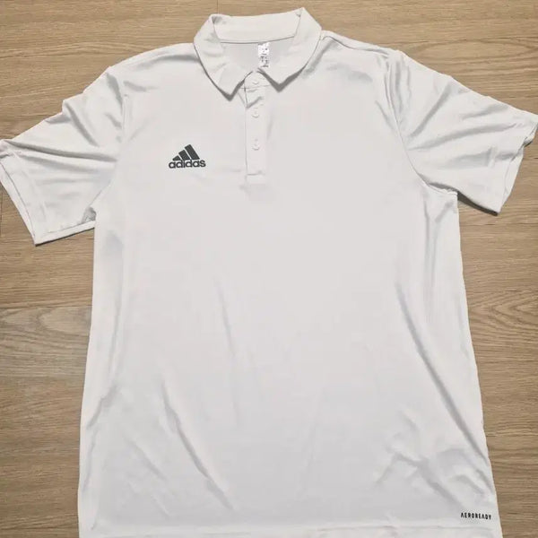 [BUNJANG] Adidas White Short Sleeve Polo T-Shirt / 아디다스 반팔 카라티 흰색