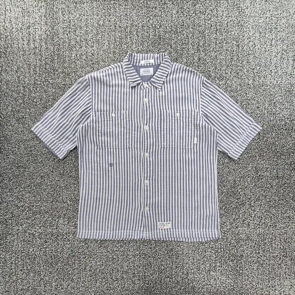 [BUNJANG] WTAPS Striped Short Sleeve Work Shirt / 빈티지9. 더블탭스 WTAPS 스트라이프 반팔 워크 셔츠